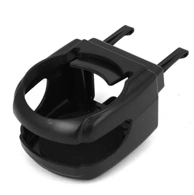 BLACK PLASTIC FOLDING CAR ADJUSTABLE DRINK CUP CAN BOTTLE HOLDER BRACKET